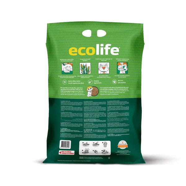 Litière ecolife agglomérante 5,5 kg - Animatout