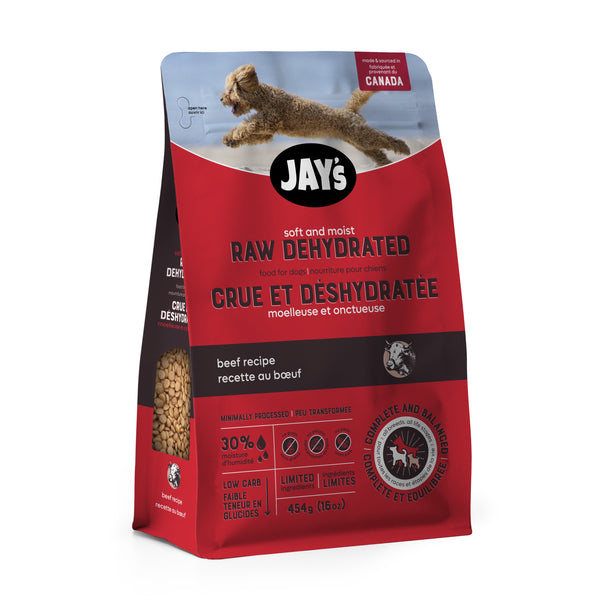 Jay's nourriture crue & déshydratée pour chien - recette au bœuf
