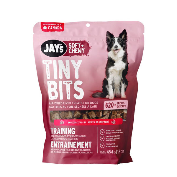 Jay's Tiny Bits, gâteries d'entraînement pour chien, boeuf fumé