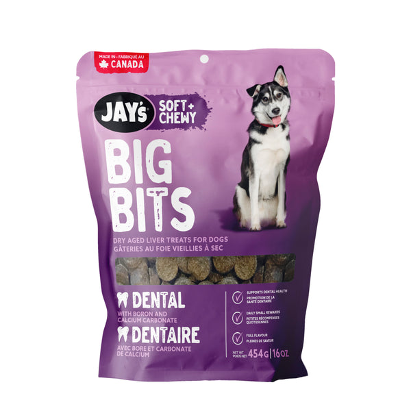 Jay's Big Bits, gâteries pour chien, dentaire - Animatout