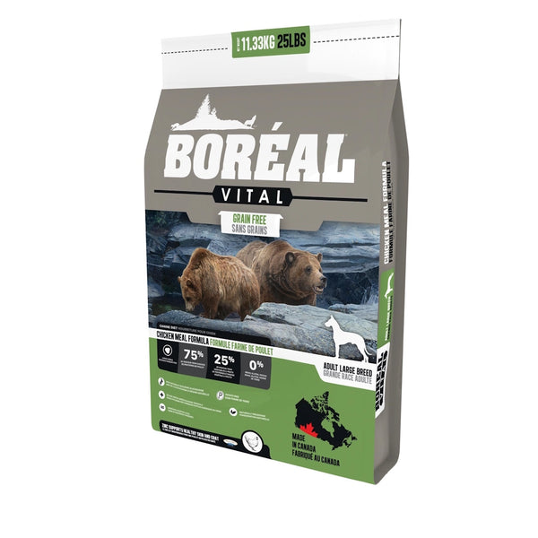 Nourriture pour chien de grande race Vital, sans grains, poulet 11,33 kg