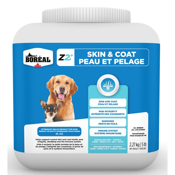 Z2+ suppléments de zinc peau et pelage pour chien