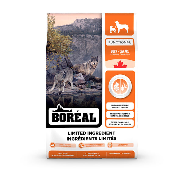 Nourriture à ingrédients limités pour chien Functional, canard