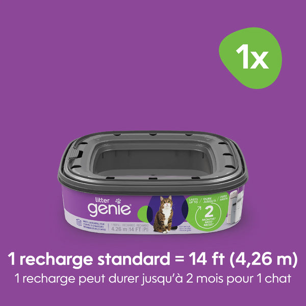 Recharge carré pour LitterLocker Design ou Litter Genie Design pqt 3
