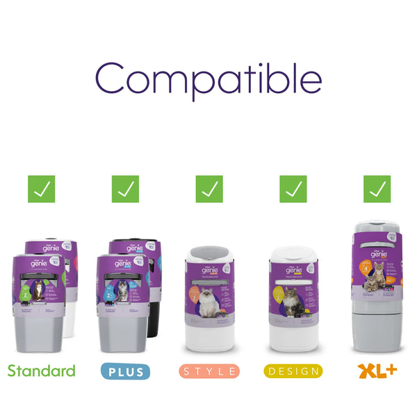Recharge carré pour LitterLocker Design ou Litter Genie Design pqt 3