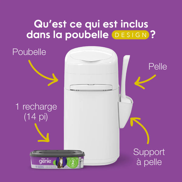 Poubelle à litière Litter Genie Design pour chat