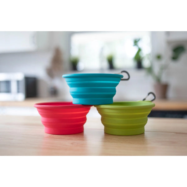 Bol en silicone rétractable pour chien, petit 1.75 tasse