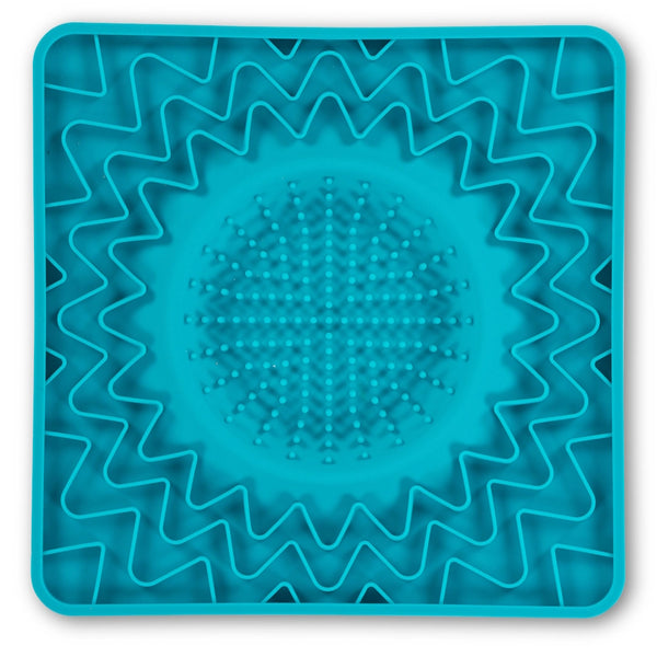 Tapis d'alimentation en silicone avec cadre et bol intégré 10"x10"