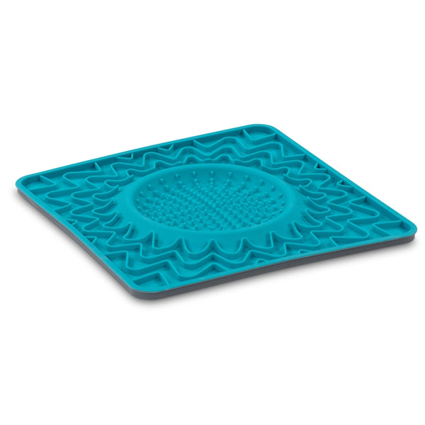 Tapis d'alimentation en silicone avec cadre et bol intégré 10"x10"