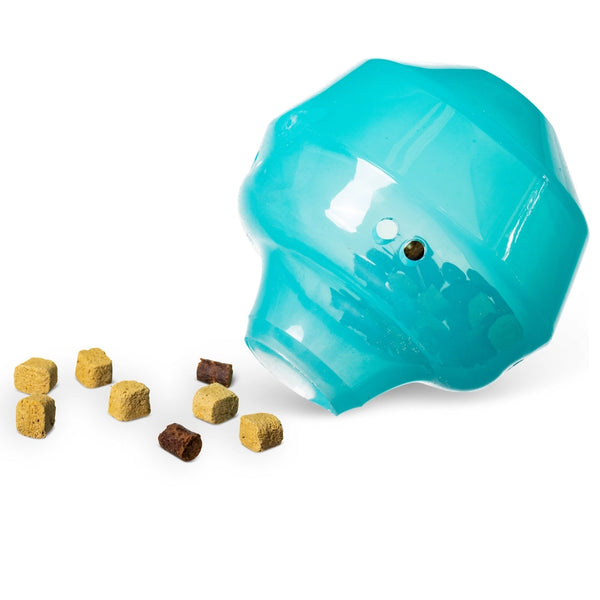 Jouet "Totally Pooched, stuff'n wobble ball" jouet interactif pour chien - 5" bleu