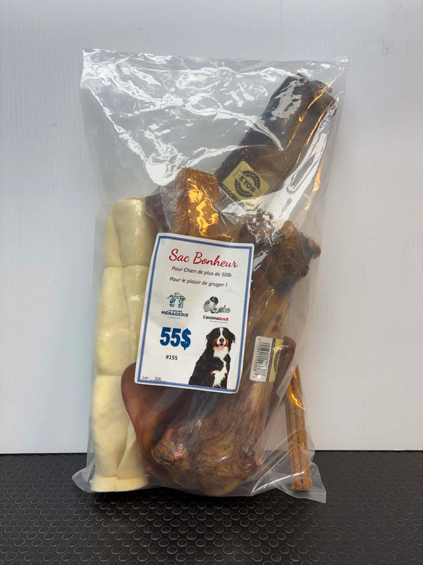 Sac Bonheur – Produits à gruger pour chiens de grande race