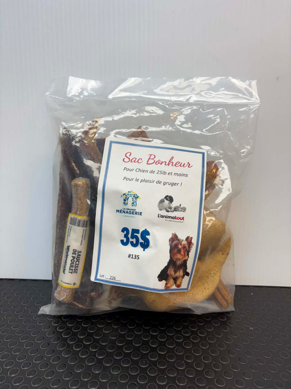 Sac Bonheur – Produits à gruger pour petits chiens