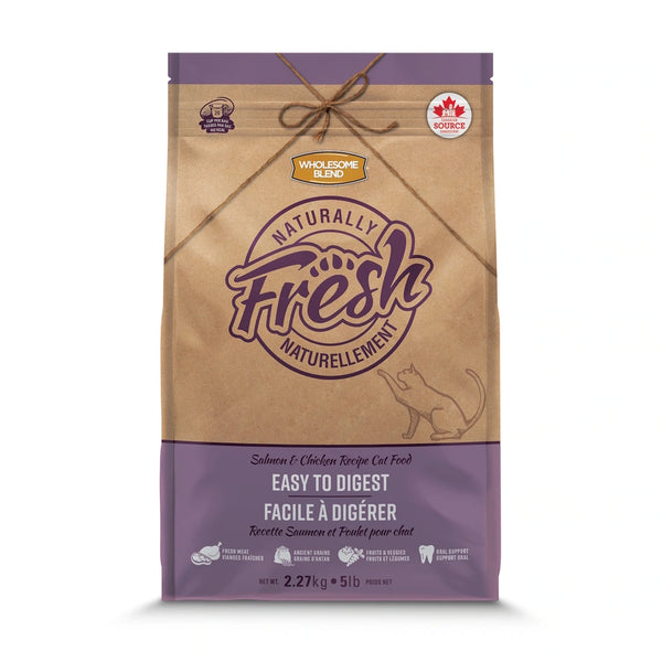 Nourriture pour chat, saumon/poulet facile à digérer