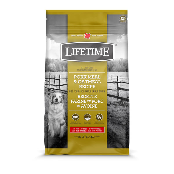 Nourriture pour chien, porc/avoine