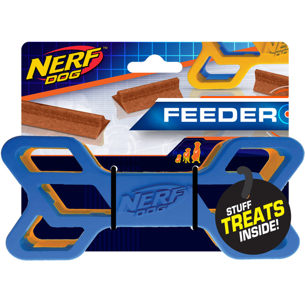 Jouet Nerf Dog en caoutchouc ajouré, os, 15,2 cm (6 po)