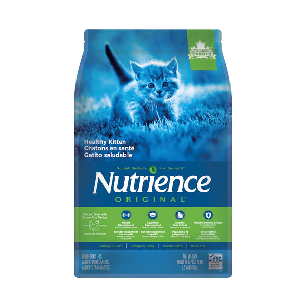 Nourriture pour chat gamme ORIGINAL Chatons en santé, Poulet avec riz brun, 2,5 kg