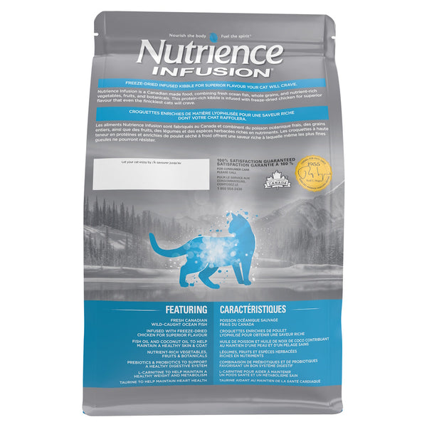 Nourriture pour chat gamme INFUSION Chats d’intérieur adultes, Poisson océanique