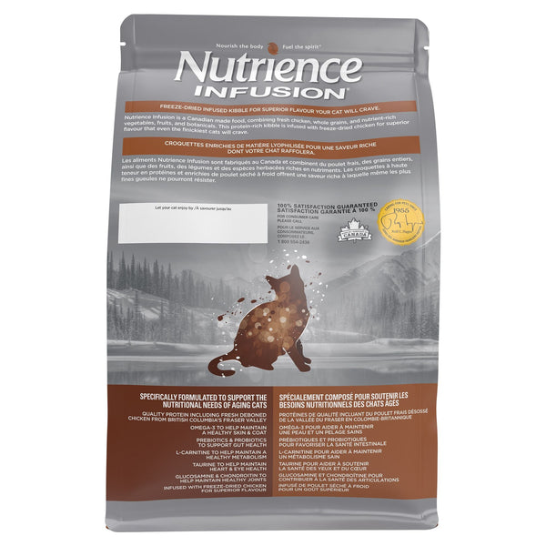 Nourriture Nutrience Infusion, Chats âgés en santé, Poulet