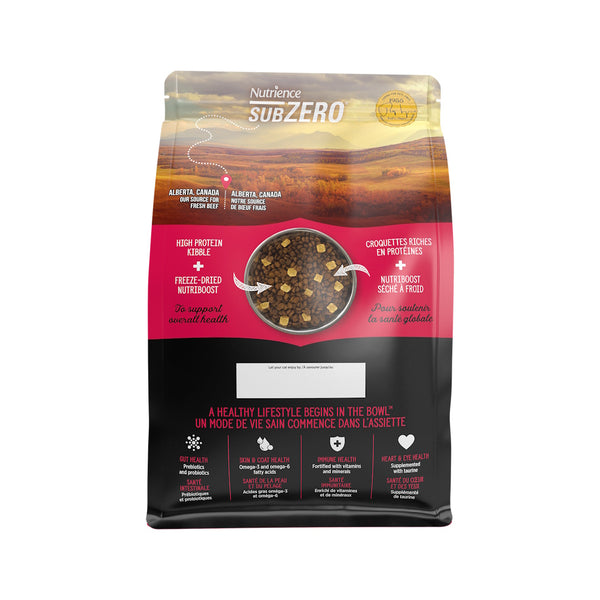 Nourriture Nutrience SubZero pour chats, Gibier des Prairies