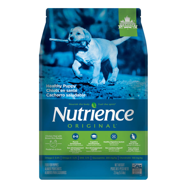 Nourriture Nutrience Original, Chiots en santé, Poulet et riz brun