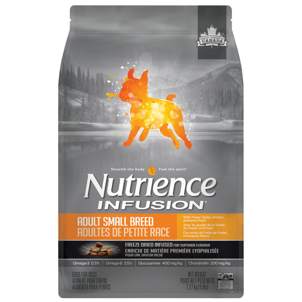 Nourriture Nutrience Infusion, Chiens adultes de petite race, Poulet