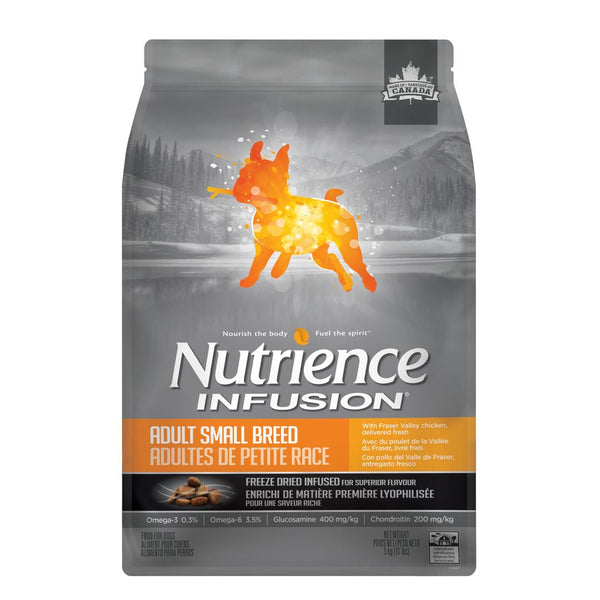 Nourriture Nutrience Infusion, Chiens adultes de petite race, Poulet