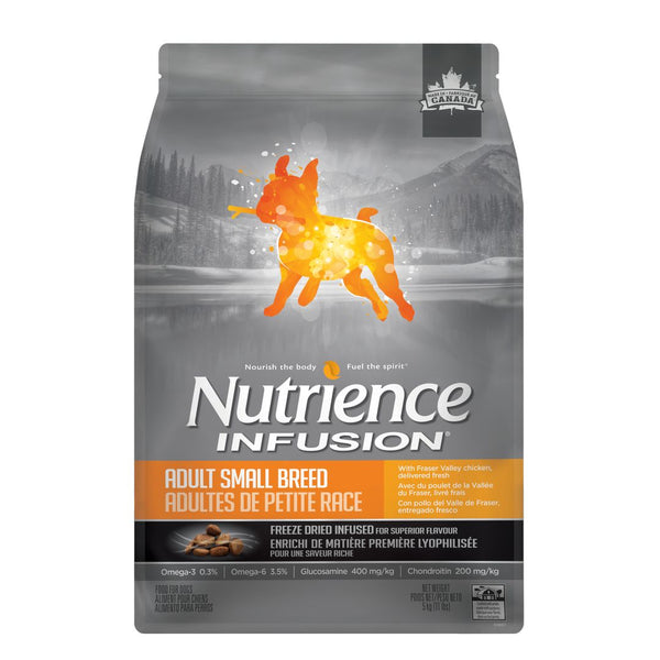 Nourriture Nutrience Infusion, Chiens adultes de petite race, Poulet
