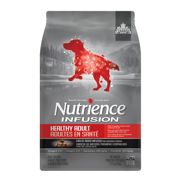 Nourriture Nutrience Infusion, Chiens adultes en santé, Bœuf