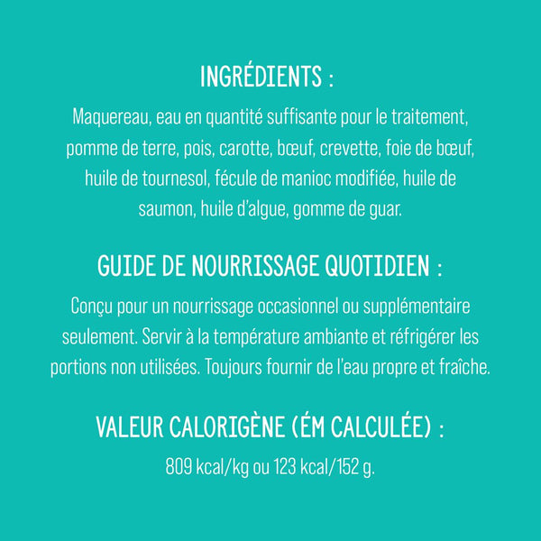 Garnitures Nutrience Style maison pour chiens, Terre et mer, 152 g