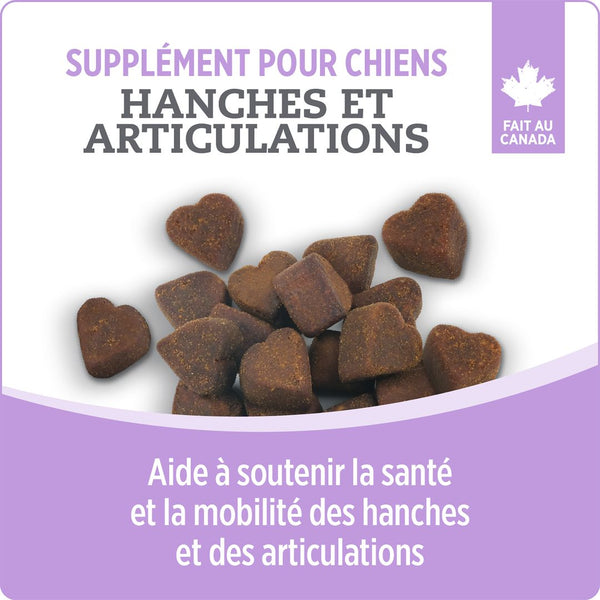 Suppléments Nutrience Care pour chiens, Hanches et articulations, 100 bouchées tendres, 400 g