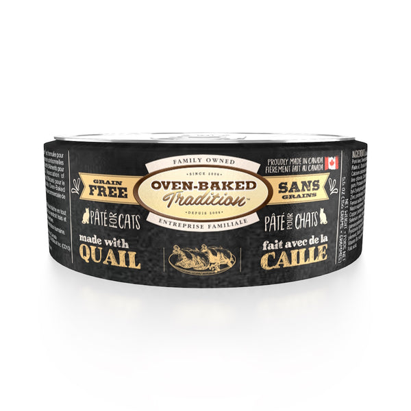 Nourriture en conserves pour chat adulte, pâté de caille 5,5 oz - Animatout