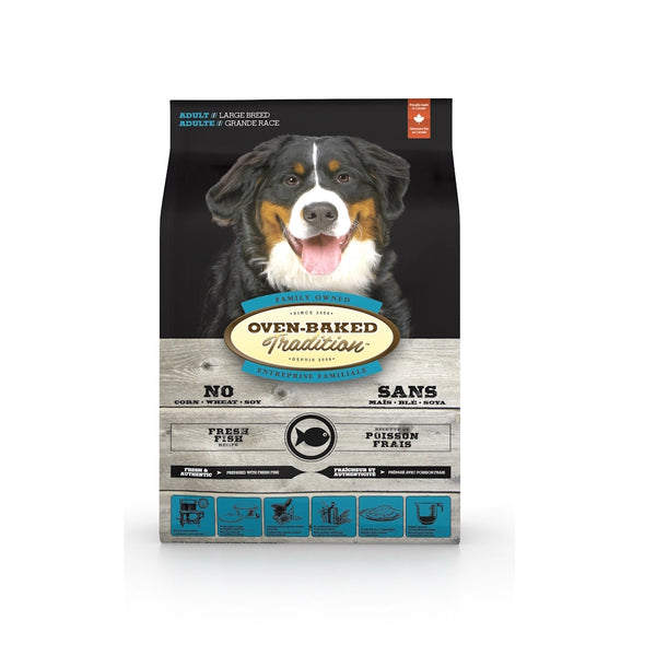 Nourriture sèche pour chien adulte de grande race - poisson 25 lb - Animatout