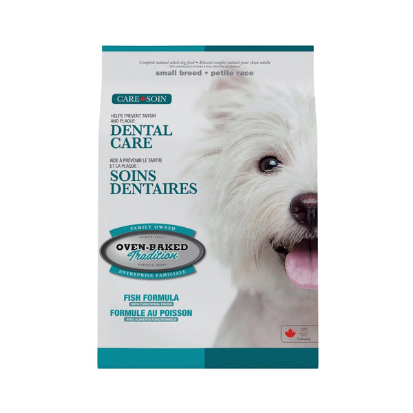 Nourriture sèche soins dentaires pour chien adulte de petite race - poisson