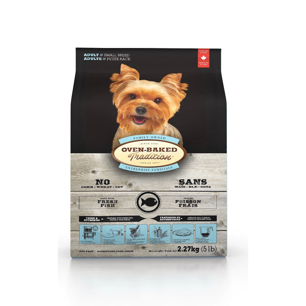 Nourriture sèche pour chien adulte de petite race - poisson