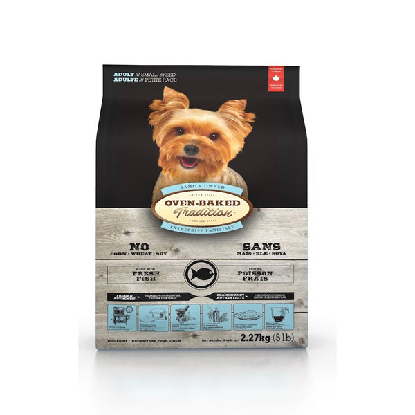 Nourriture sèche pour chien adulte de petite race - poisson