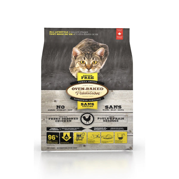 Nourriture sèche sans grains pour chat tout stade de vie - poulet 10 lb