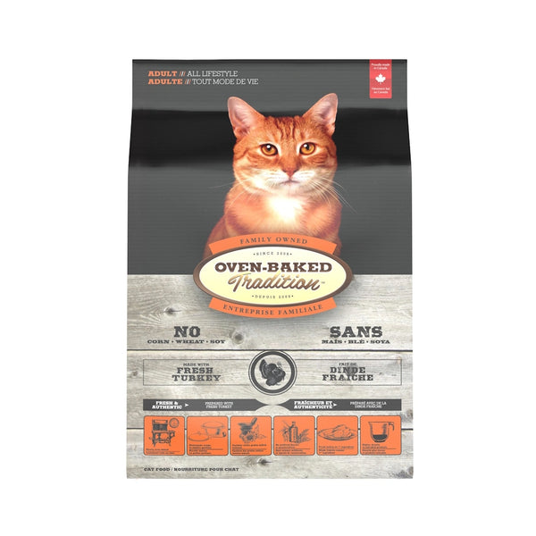 Nourriture sèche pour chat adulte- dinde