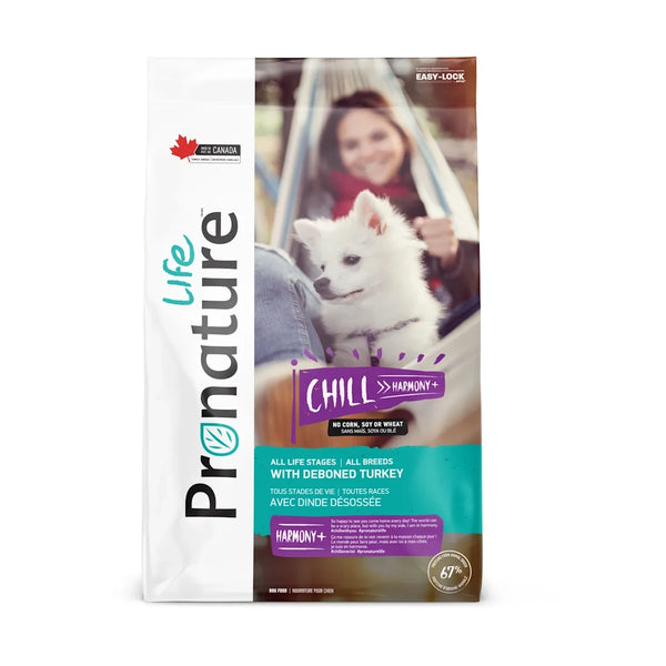 Nourriture pour chien formule CHILL HARMONY+, toutes races - dinde désossée