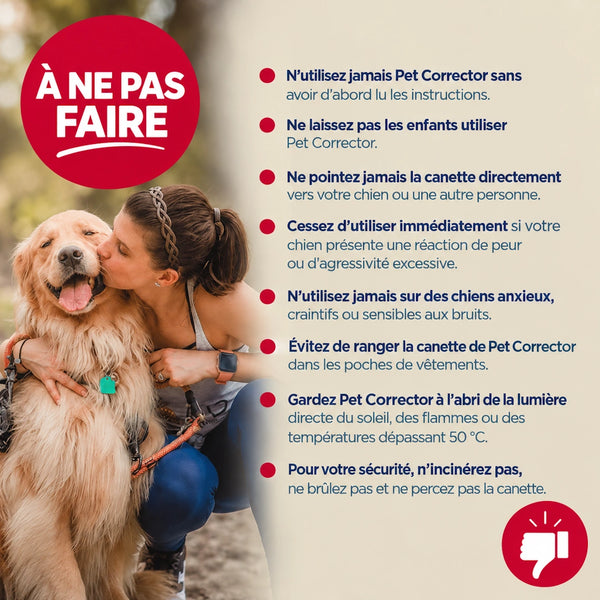 Vaporisateur de correction pour animaux "Pet Corrector"