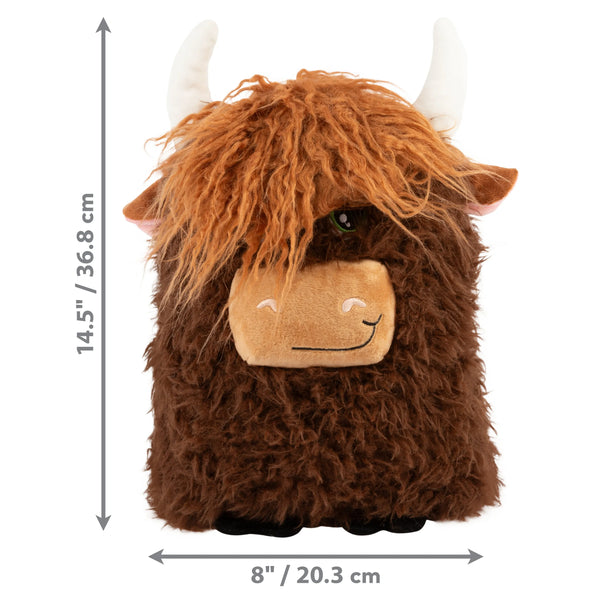 Jouet en peluche pour chien « Comfort Jumbo » Vache des highlands très-grande