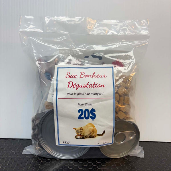 Sac bonheur - Dégustation pour chats