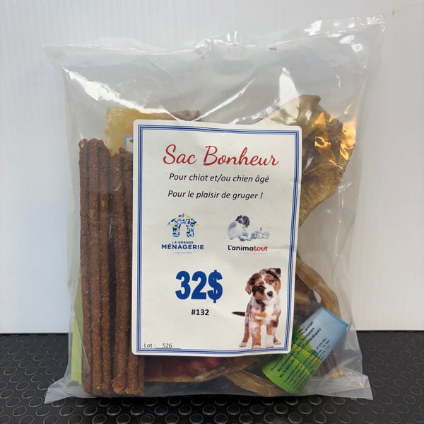 Sac Bonheur – Produits à gruger pour chiots et chiens seniors