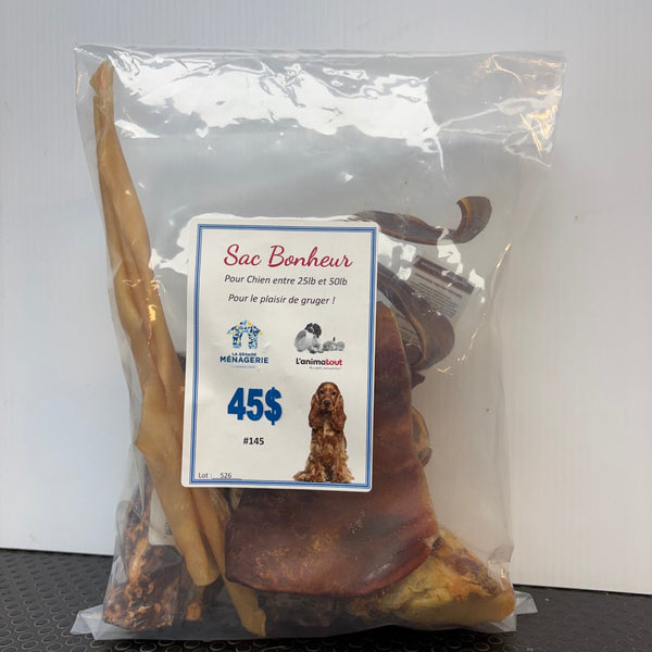 Sac Bonheur – Produits à gruger pour chiens de race moyenne