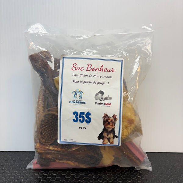 Sac Bonheur – Produits à gruger pour petits chiens