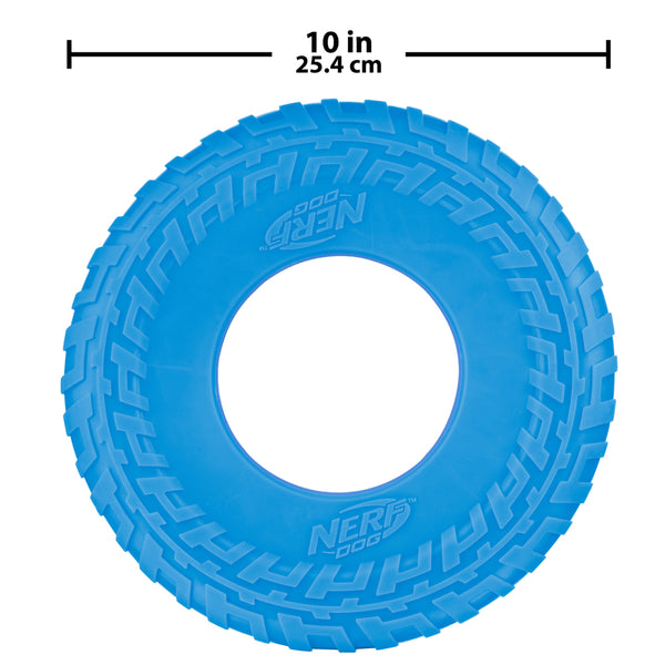 Frisbee Nerf Dog à texture de pneu 25,4 cm (10 po)