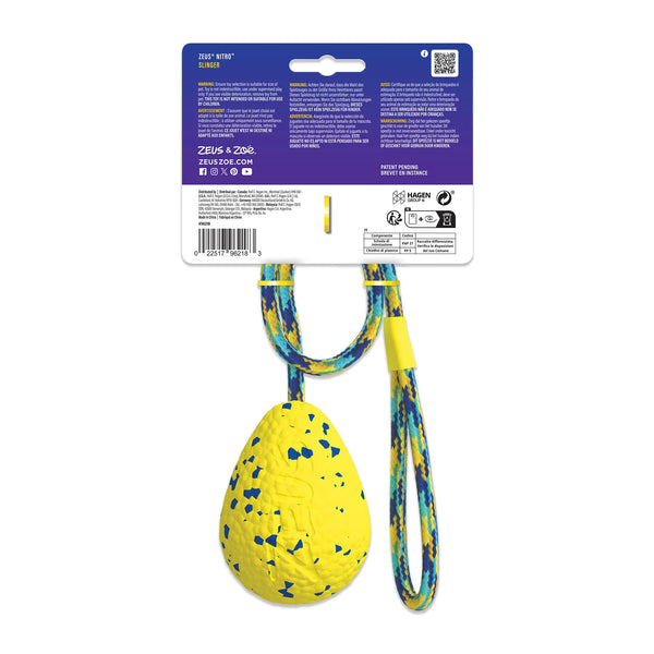 Jouet Nitro Zeus, fronde lestée avec corde, 9,2 cm (3,6 po)