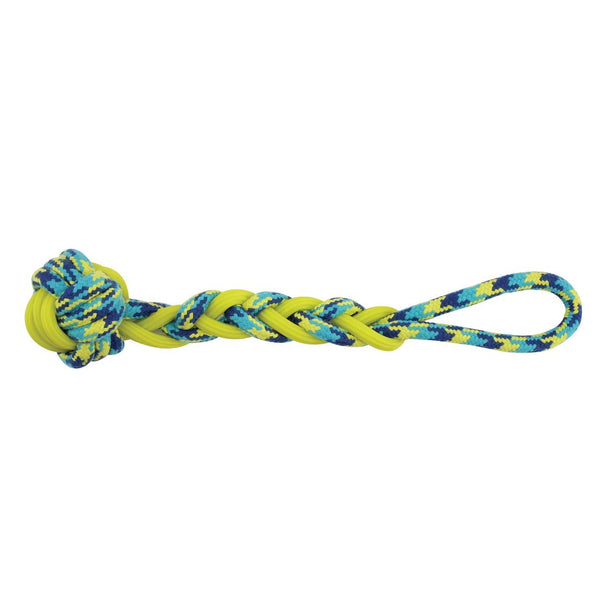Jouet Fitness Zeus, balle en corde et en TPR à tirer, 40,6 cm (16 po)