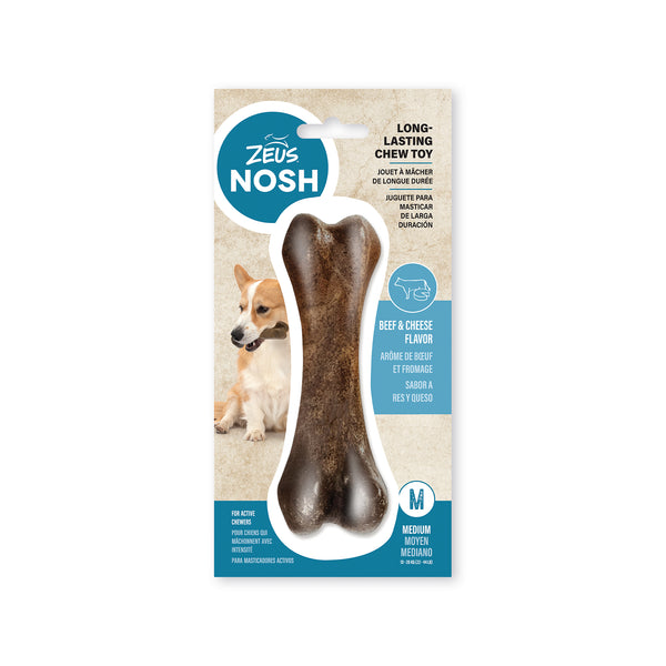 Nosh os à mâcher robust pour chien, arôme de bœuf et fromage - Animatout