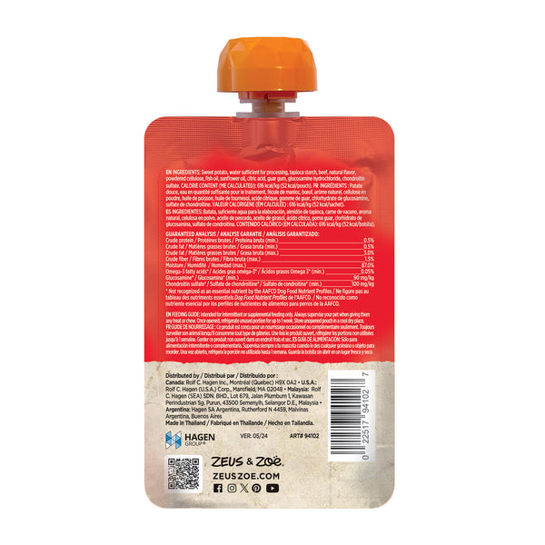 Gâteries à lécher pour chien Licky Snack Zoë, Patate douce et bœuf, 85 g