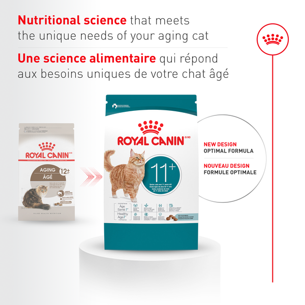 ÂGÉ 11+ nourriture sèche pour chats, 2.73 kg, (6 lb)